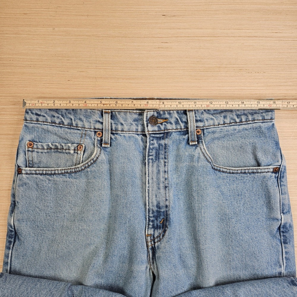 Vintage 90s Levi's Jeans Mens 34x30 Fit 32x30 Light Blue 550 Relaxed Fit Tapered - Picture 11 of 16